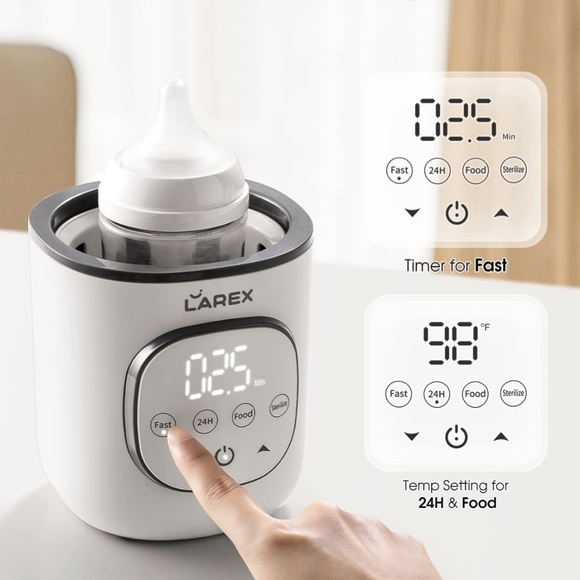Larex Digital Baby Bottle Warmer White - Picture 4 of 6